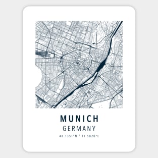 munich simple map Sticker